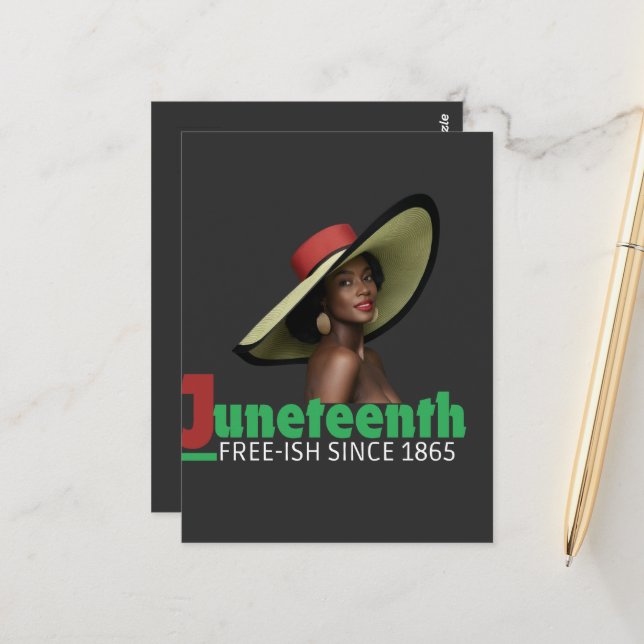 Cartão Postal Juneteenth June 19, 1865 - Historical Commemoratio (Frente/Verso In Situ)