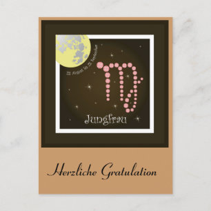 Cartão Postal Jungfrau 23. Agosto bis 23. Setembro Postkarte