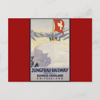 Cartão Postal Jungfrau — Linha férrea Bernese oberland