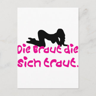 Cartão Postal junggesellenable / hochzeit