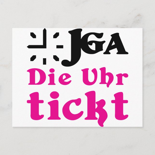 Cartão Postal junggesellenable / hochzeit (Frente)