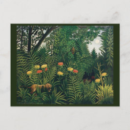 Cartão Postal Jungle Folk Art de Rousseau