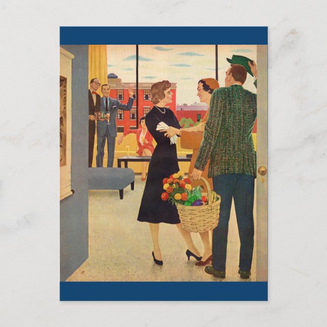 Cartão Postal Juntando-se aos Cibulskis" (Frente)