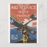 "Junte-se ao serviço aéreo" cerca de 1917