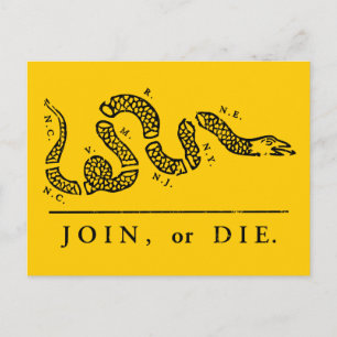 Cartão Postal Junte-se ou Morra - Libertário