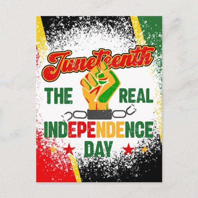 Cartão Postal Juntede 19 de junho de 1865 rainhas negras melanin (Frente)