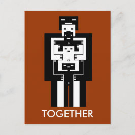 Cartão Postal Juntos, o amor nos fará passar