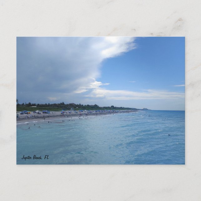 Cartão Postal Jupiter Beach Fl (Frente)