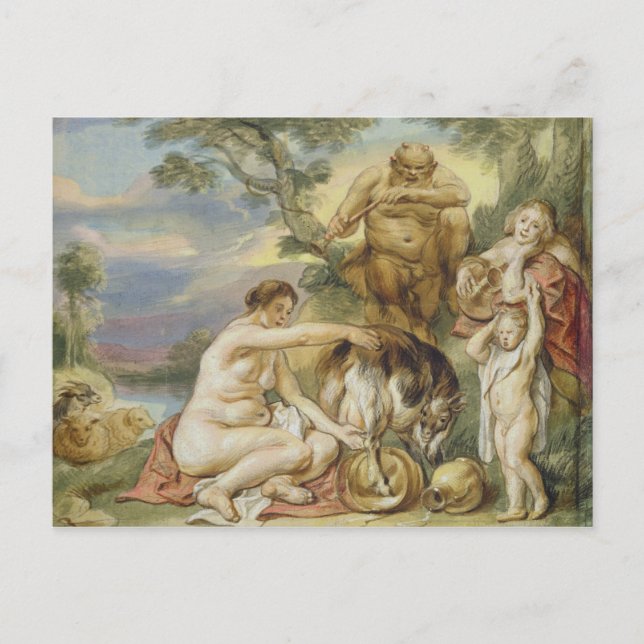 Cartão Postal Júpiter como Criança (Frente)