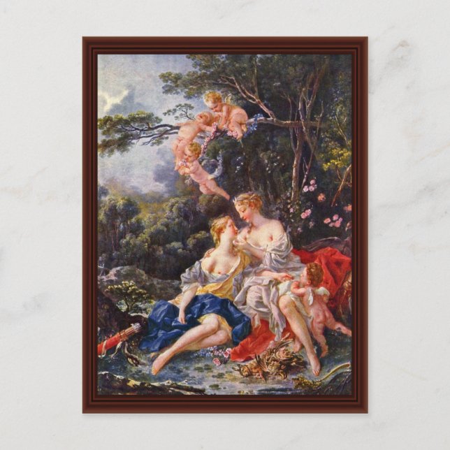 Cartão Postal Júpiter E Callisto Por François Boucher (Frente)