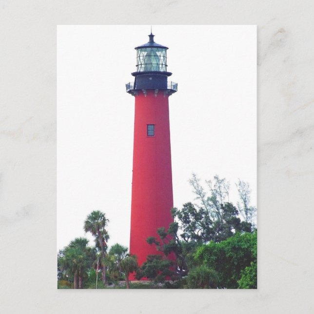 CARTÃO POSTAL JUPITER INLET LIGHT POSTCARD (Frente)