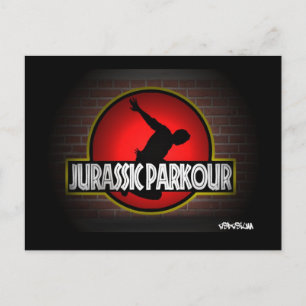 Cartão Postal Jurassi Parkour cartolina