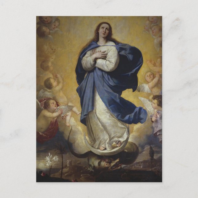 Cartão Postal Jusepe de Ribera - O Immaculado (Frente)