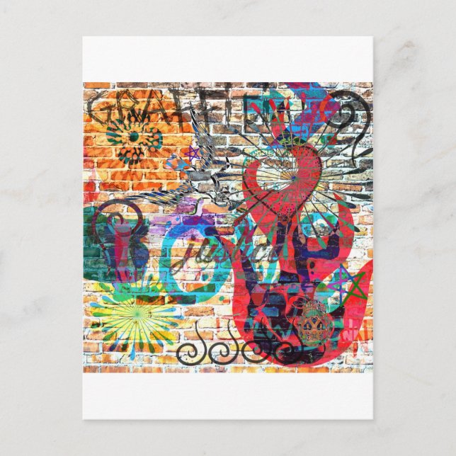 Cartão Postal Justiça grafite (Frente)