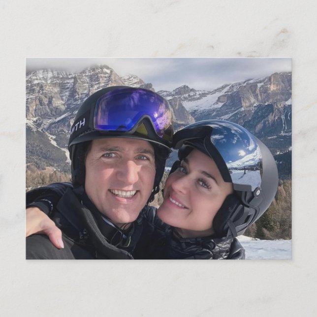 Cartão Postal Justin Trudeau & Katy Perry Fev 2026 (Frente)