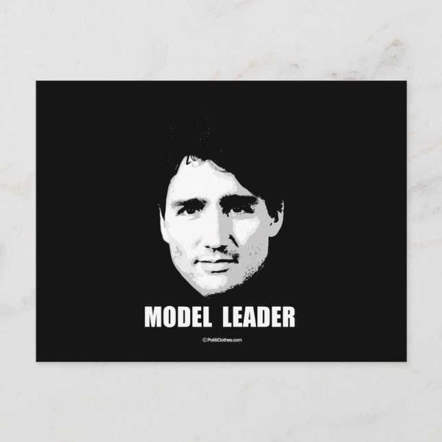 Cartão Postal Justin Trudeau - Líder Modelo -.png (Frente)