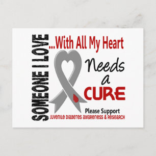 Cartão Postal Juvenile Diabetes Needs A Cure 3