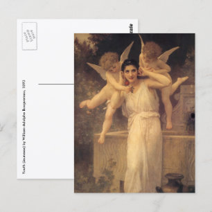 Cartão Postal Juventude de Bouguereau, Retrato dos Anjos Vitoria