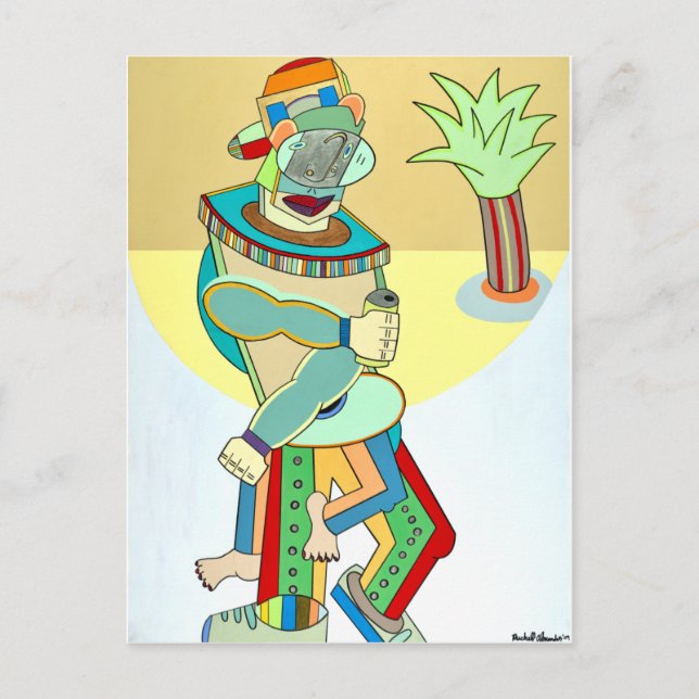 Cartão Postal "Juventude jamaicana" por Ruchell Alexander (Frente)