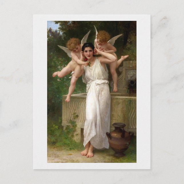 Cartão Postal "Juventude" por Bouguereau (Frente)