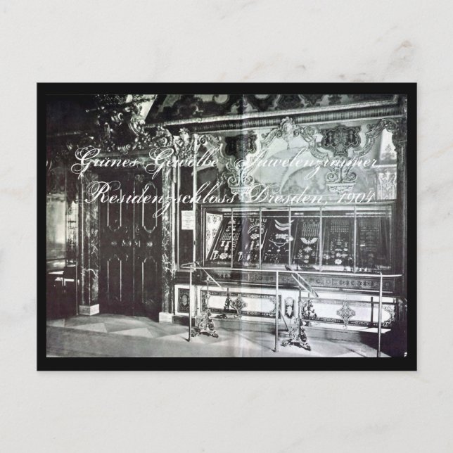 Cartão Postal Juwelenzimmer Dresden Green Vault Grünes Gewölbe (Frente)