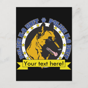 Cartão Postal K9 Malinois belgas