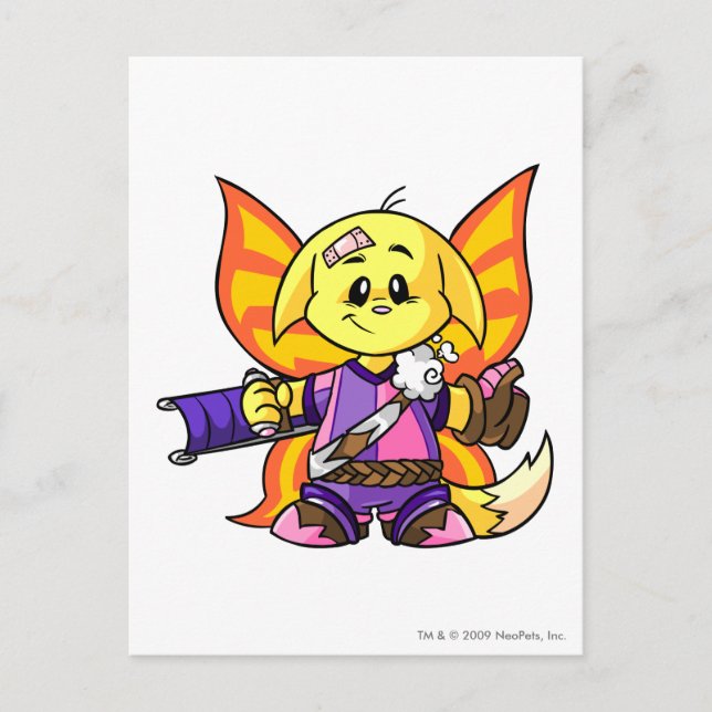 Cartão Postal Kacheek Faerieland Player (Frente)