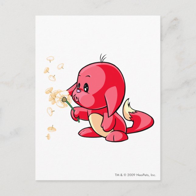 Cartão Postal Kacheek Red (Frente)