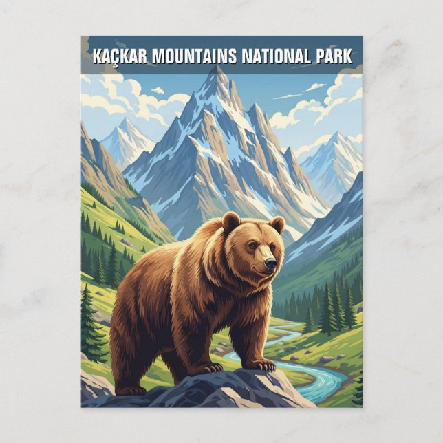 Cartão Postal Kaçkar Mountain National Park Turquia (Frente)