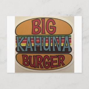 Cartão Postal Kahuna Burger
