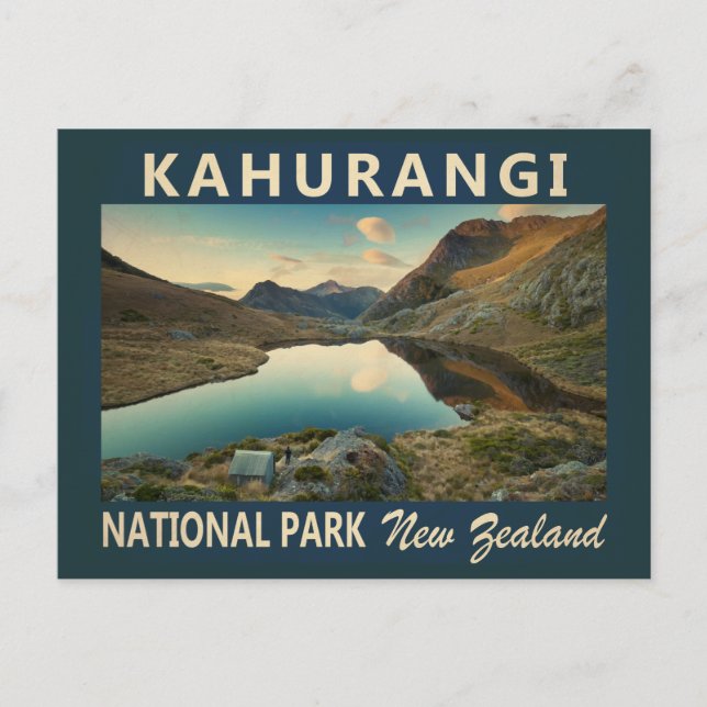Cartão Postal Kahurangi National Park Nova Zelândia Vintage (Frente)