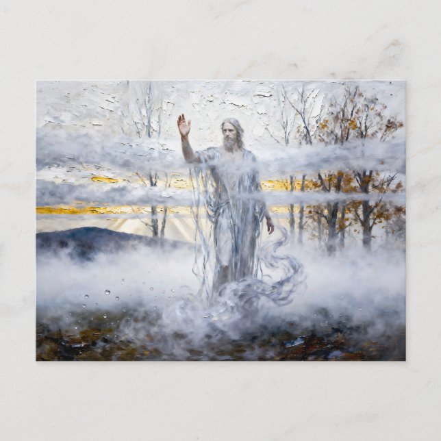 Cartão Postal Kaikias God of the Northeast Wind and Mist from Gr (Frente)