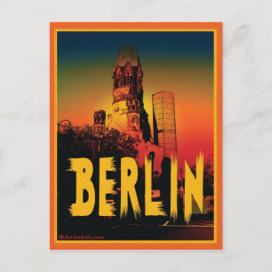 Cartão Postal Kaiser-Wilhelm-Gedächtniskirche em Berlim