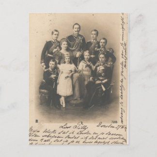 Cartão Postal KAISER WILHELM II com sua família #017D
