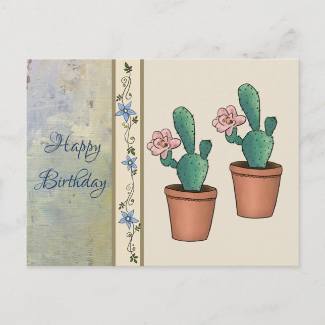 Cartão Postal Kaktusblüte (Frente)