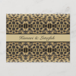 Cartão Postal KaleidoCheetah, personalizado