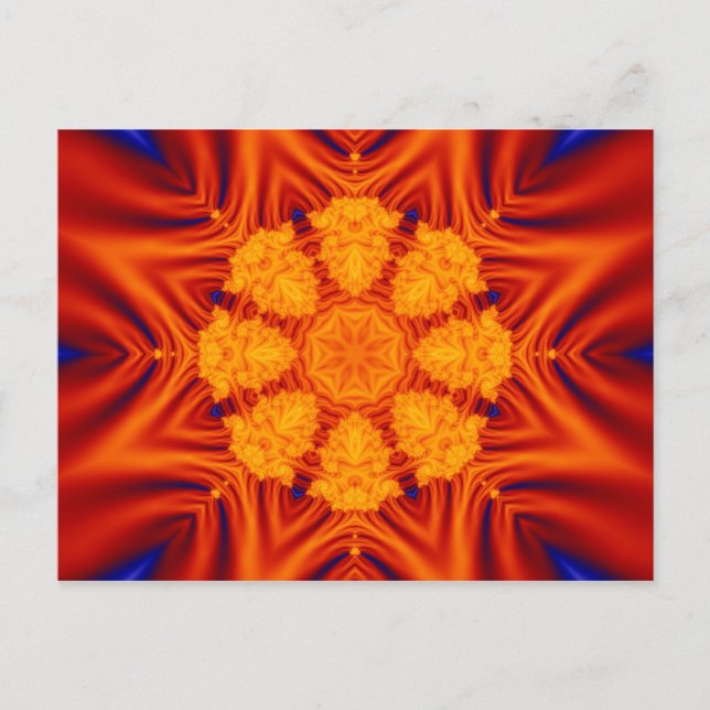 Cartão Postal Kaleidoscópio de Seda (Frente)