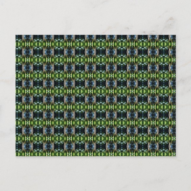 Cartão Postal Kaleidoscópio Verde (Frente)