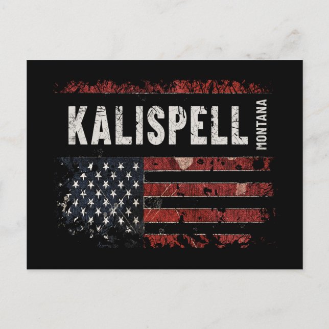Cartão Postal Kalispell Montana (Frente)