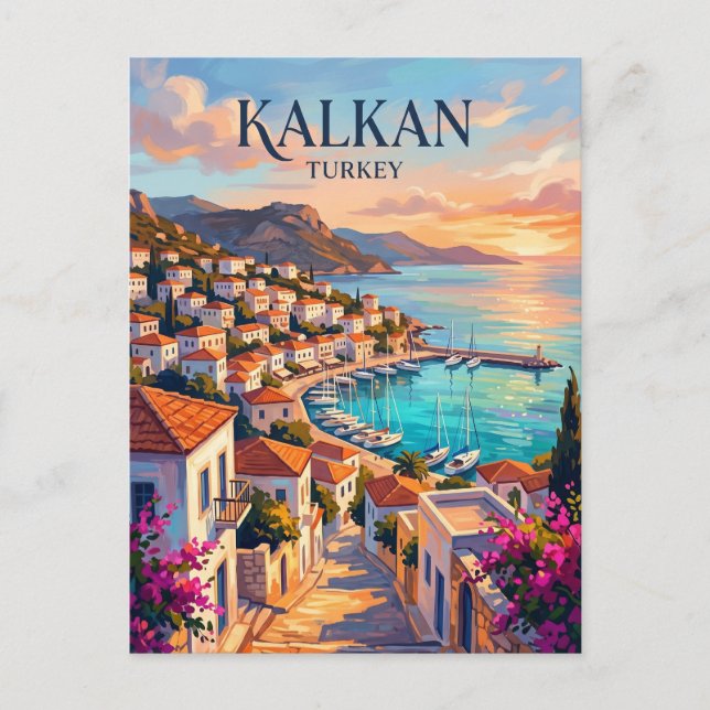Cartão Postal Kalkan Turquia (Frente)