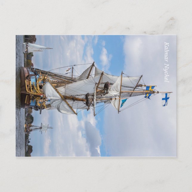 Cartão Postal Kalmar Nyckel Postcard (Frente)