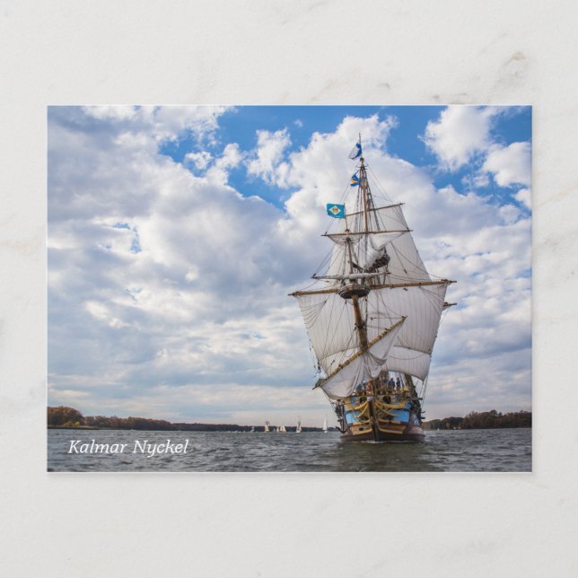 Cartão Postal Kalmar Nyckel Postcard (Frente)