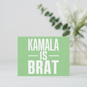 Cartão Postal Kamala É Uma Pirralha