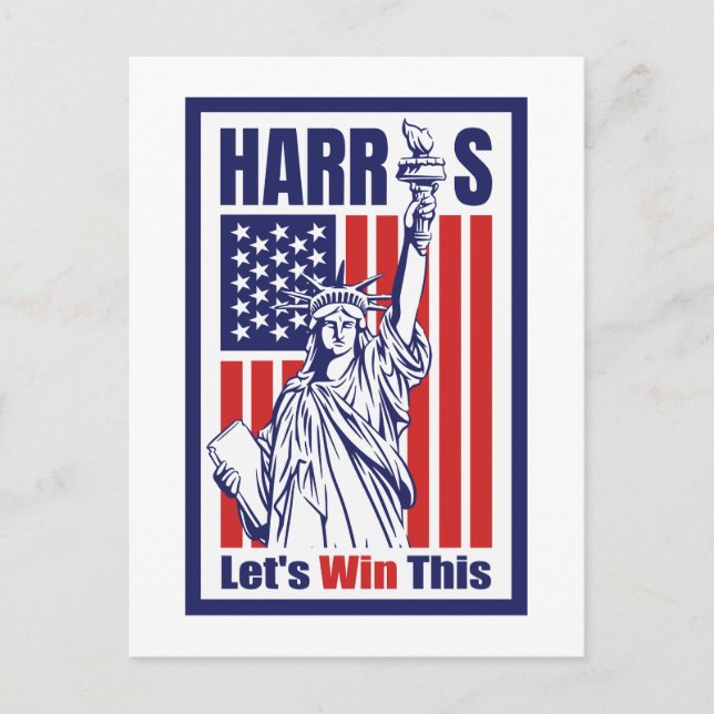 Cartão Postal Kamala Harris (Frente)