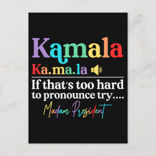 Cartão Postal Kamala Harris