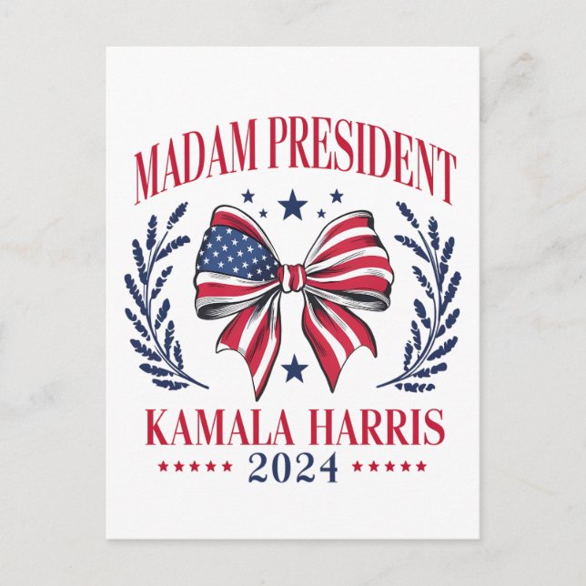 Cartão Postal Kamala Harris (Frente)
