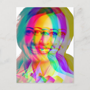 Cartão Postal Kamala Harris 2024 meu presidente é negro e famoso