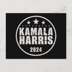 Cartão Postal Kamala Harris 2024 Para Presidente Retro Eleição