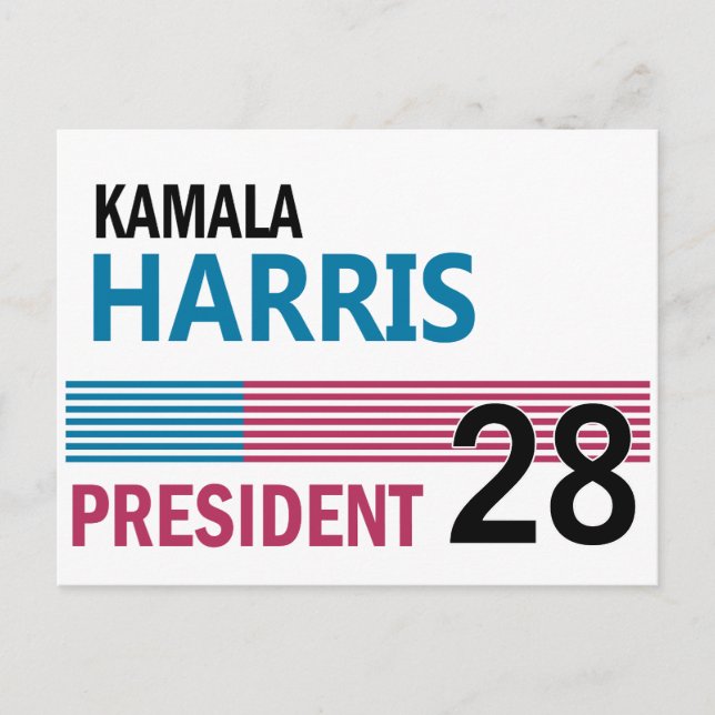 Cartão Postal Kamala Harris 2028 (Frente)