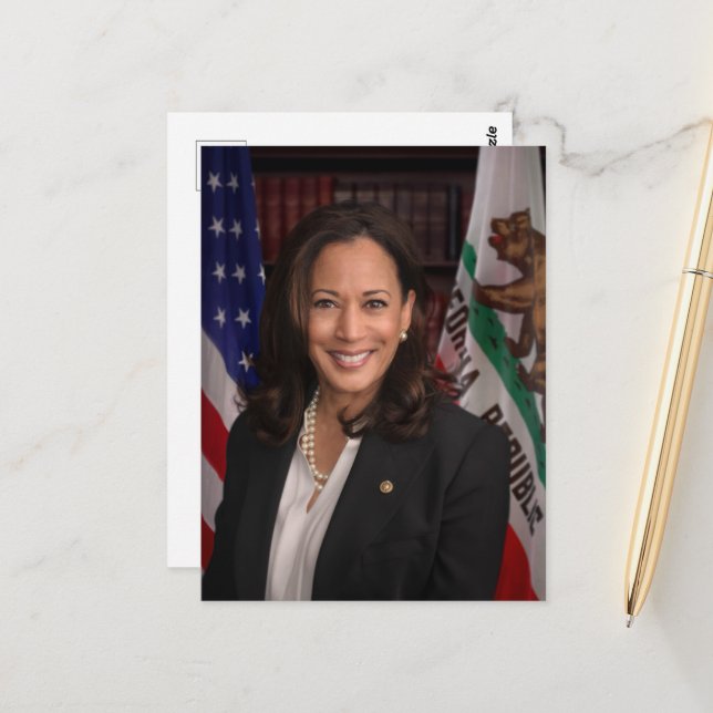 Cartão Postal Kamala Harris Candidato ao Presidente EUA 2024 (Frente/Verso In Situ)
